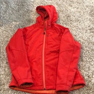 Hooded soft shell jacket